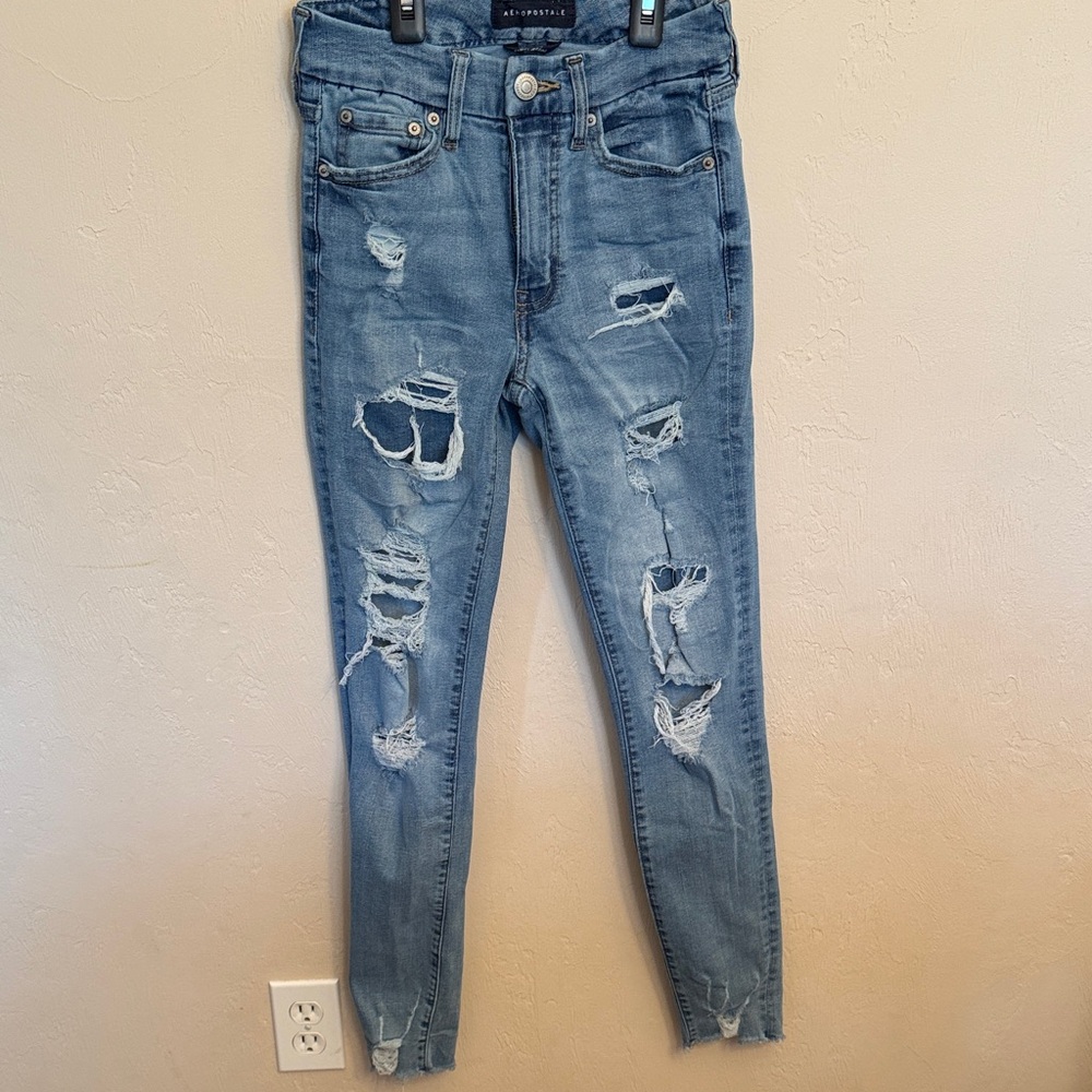 Aeropostale Distressed Blue Jeans